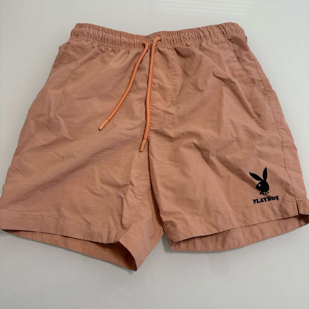 Mens Playboy Swim Trunk Pink S Small T7